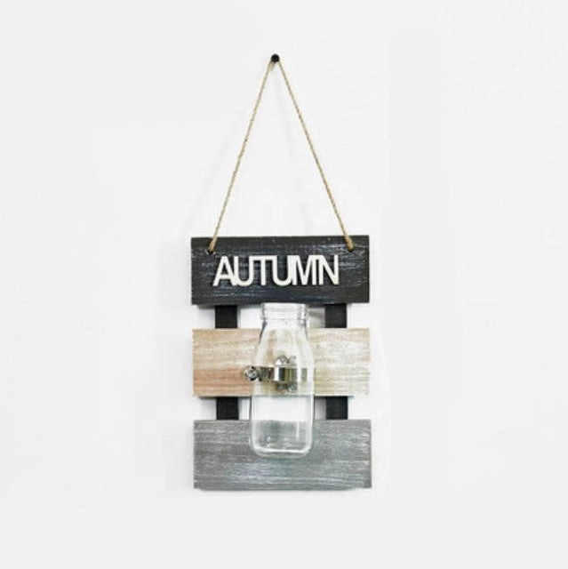 Creative Hanging Glass Wooden Base