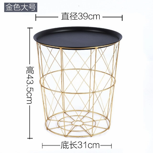 Creative Nordic Golden Iron Metal Coffee