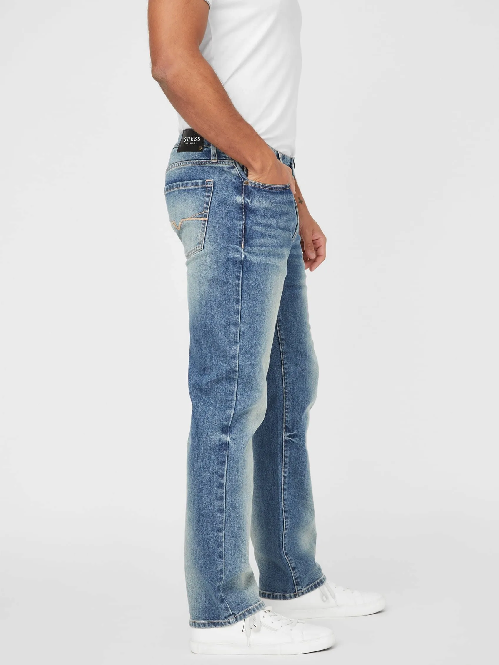 Halbmond-Slim-Jeans