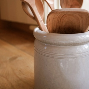 Crock Utensil Jar 15.5cm,hand-painted ceramic vase