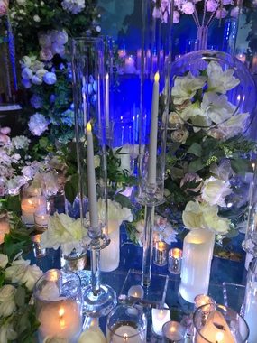 CRYSTAL Candleholder set of 3,aesthetic flower vase