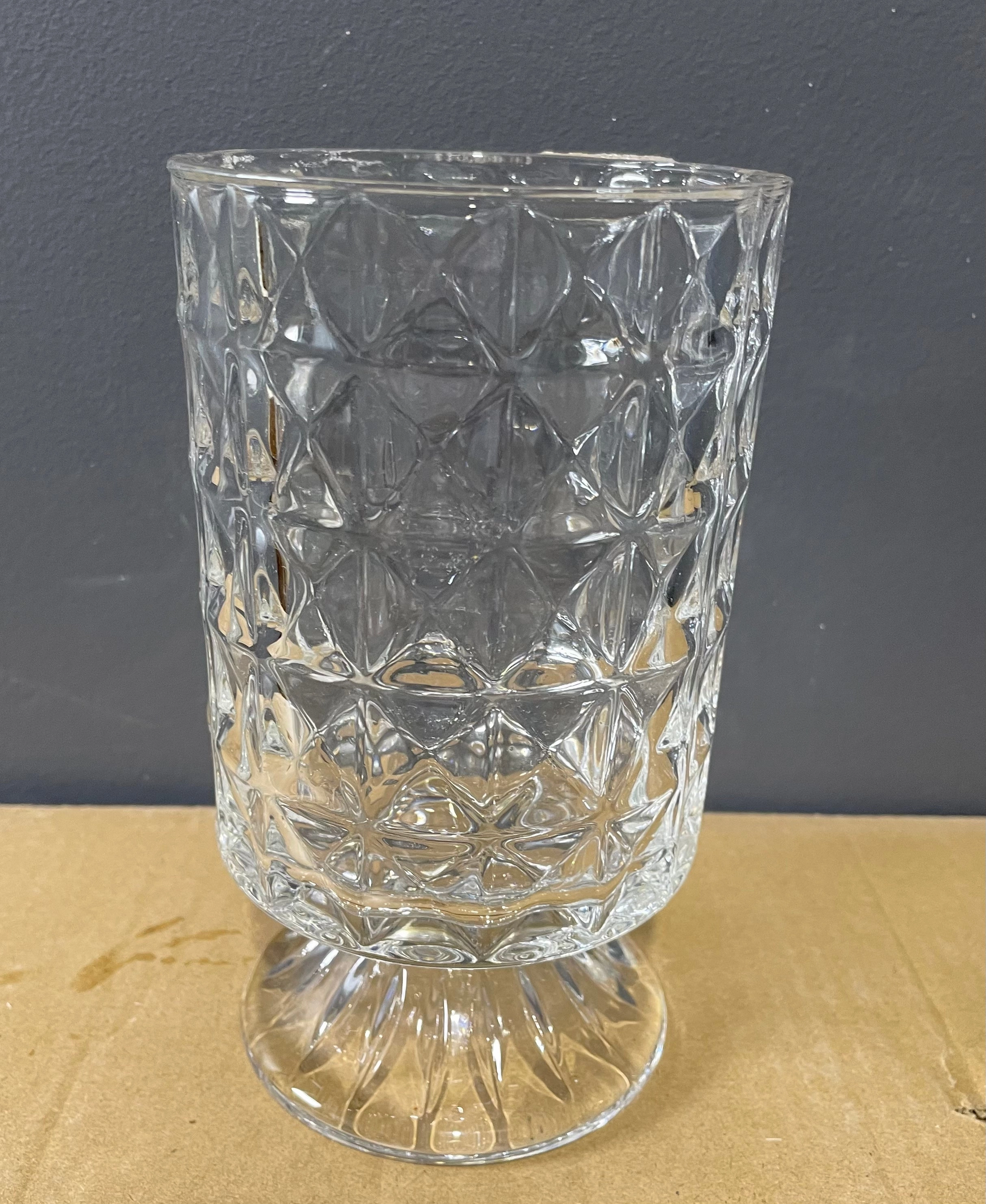 Crystal Footed Small Cup Vase 7 Chalice Goblet