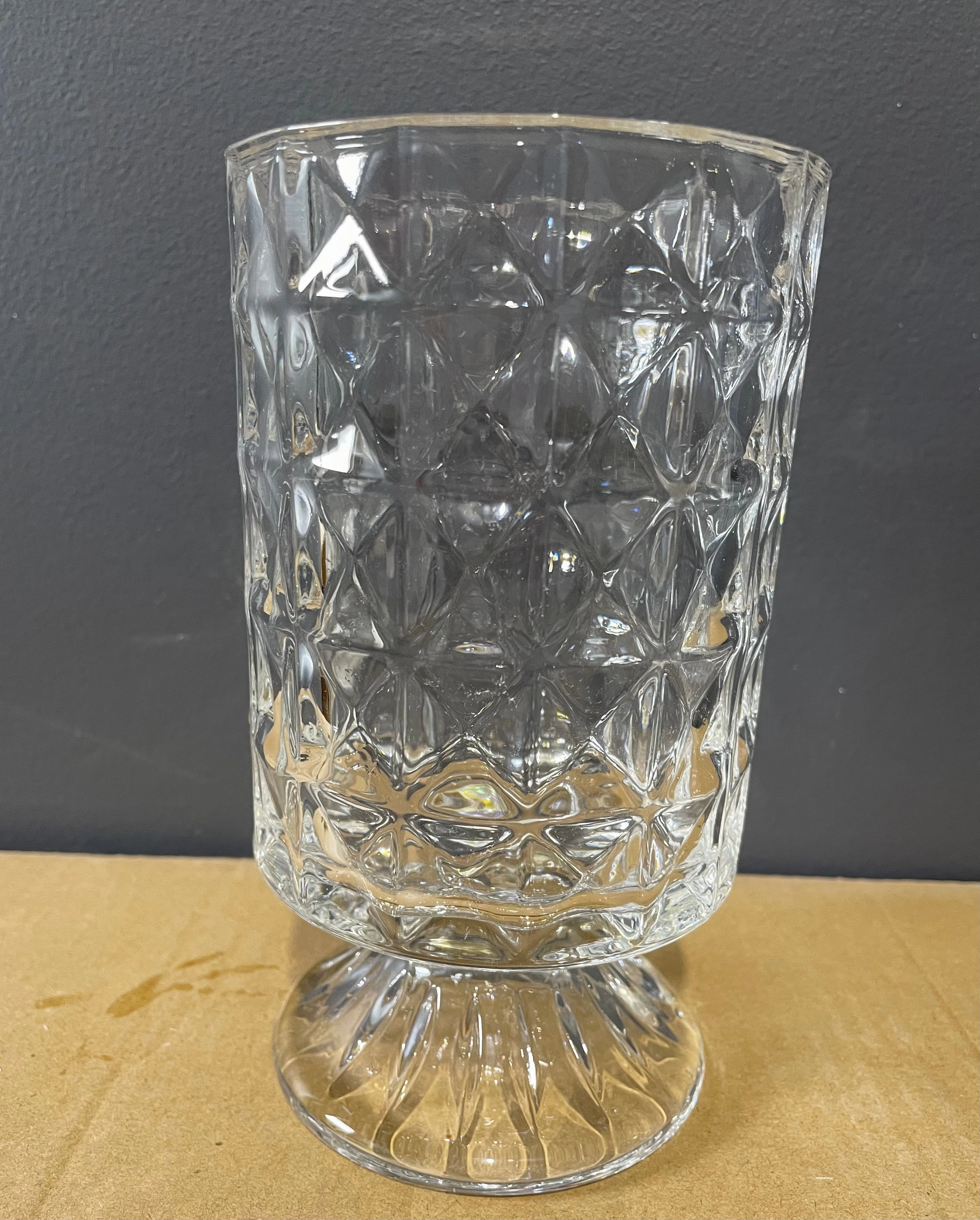 Crystal Footed Small Cup Vase 7 Chalice Goblet