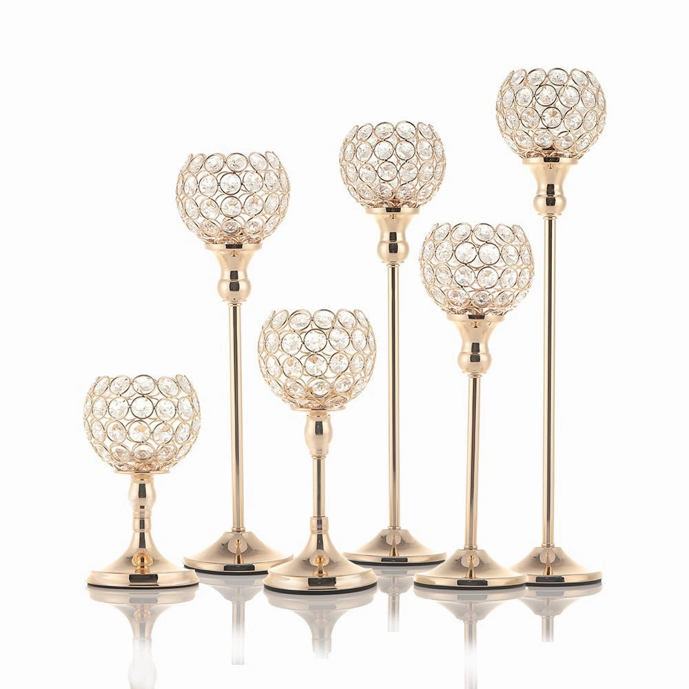 Crystal Tealight Candle Holders Metal Glass,hand-painted ceramic vase