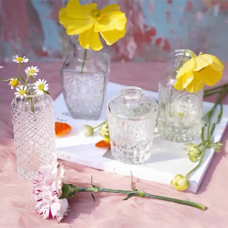Crystal vintage Bud vase 5.1 H wedding centerpiece