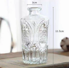 Crystal vintage Bud vase 5 H wedding centerpiece,aesthetic flower vase
