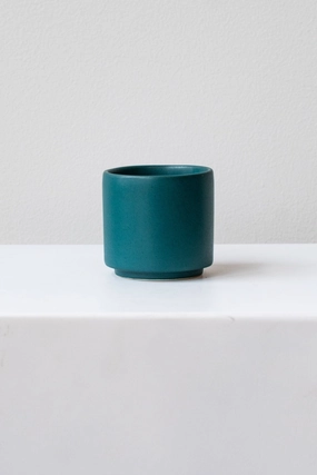 Cup Planter Mariner Green,indoor flower container