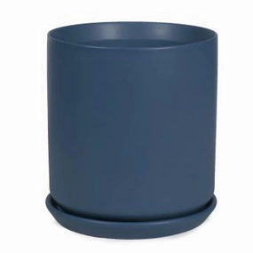 Cylinder Pot Dark Blue,terracotta plant pot