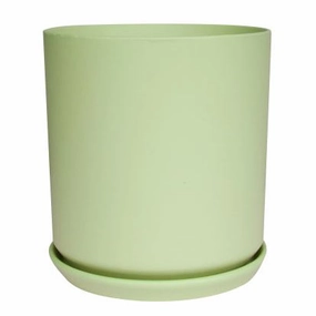 Cylinder Pot Matte Sage,terracotta plant pot