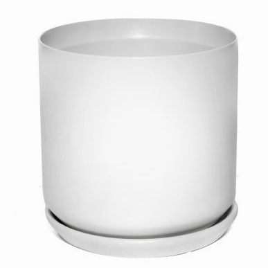 Cylinder Pot White,terracotta plant pot