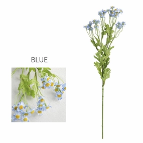Daisy Chamomile Artificial Silk Flower 54cm Stem Blue DAISY017,dried artificial flower