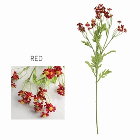 Daisy Chamomile Artificial Silk Flower 54cm Stem Burgundy DAISY016,dried artificial flower