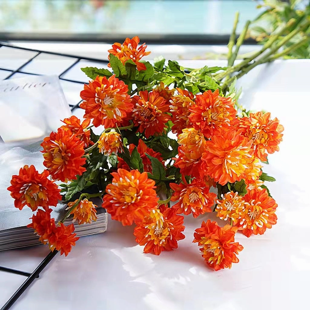 Daisy Iceland Artificial Silk Flower 52cm Stem DAISY005-008