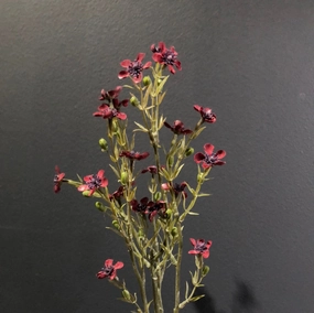 Dark Pink Wax Flower wedding greenery filler for corsage 100209(White)-WAX1 realistic flower bouquet  