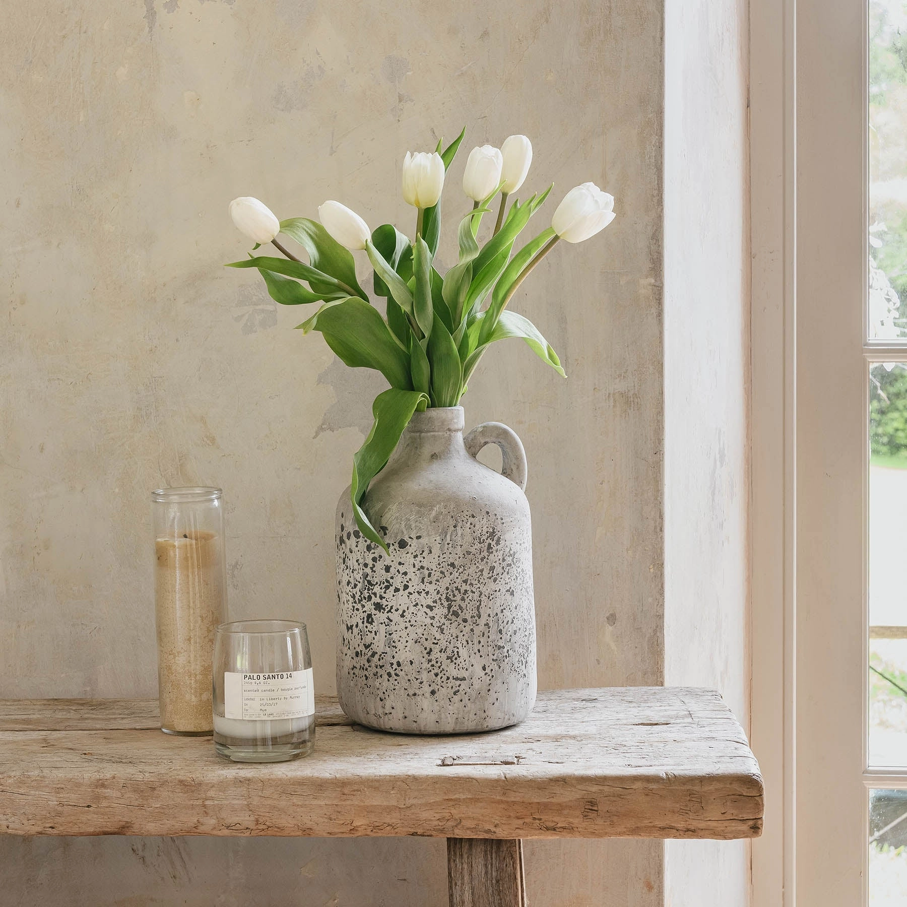 Decorative Stone Jug 29cm