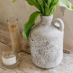 Decorative Stone Jug 29cm,hand-painted ceramic vase