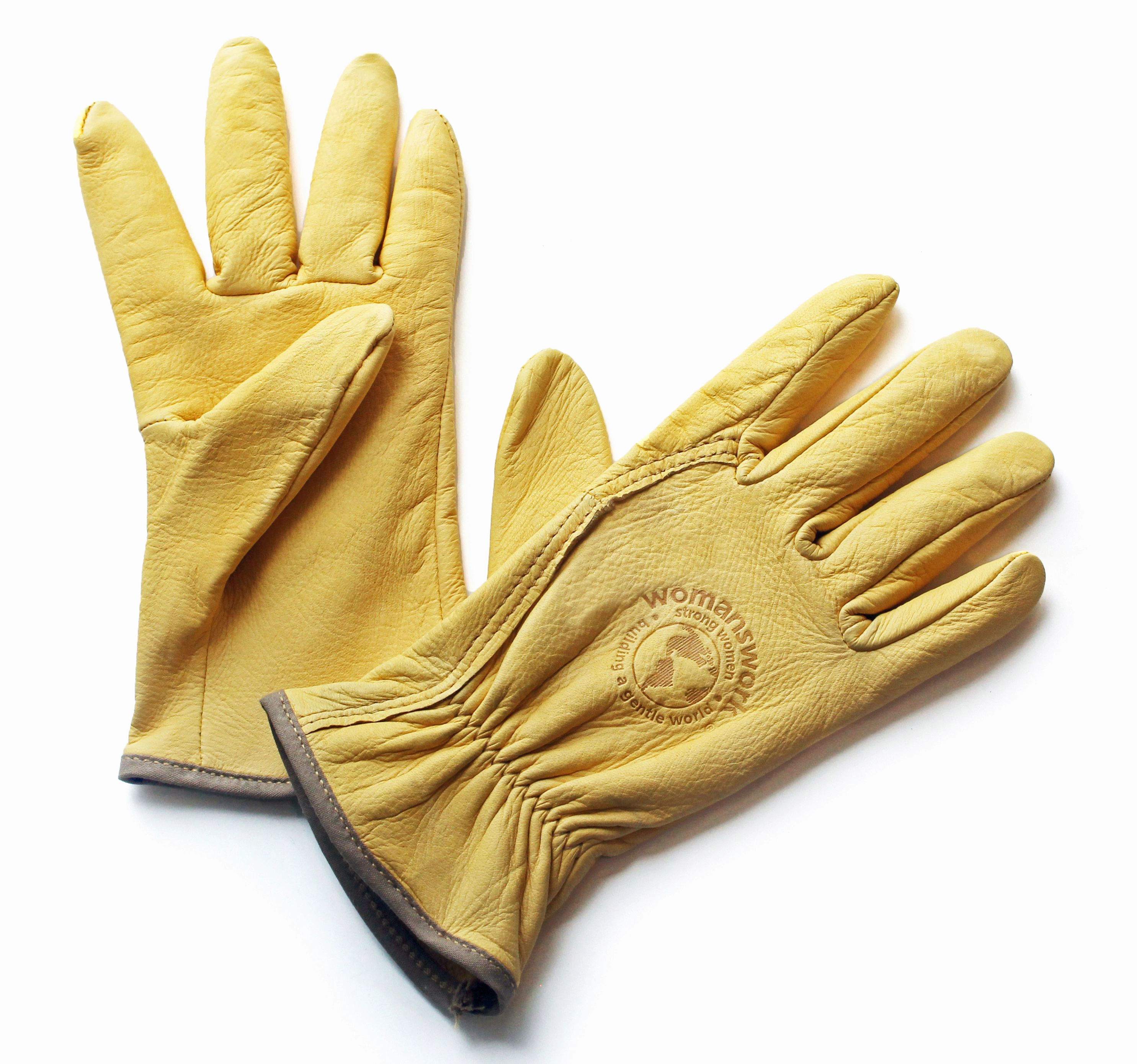Deer Skin Gardening Gloves, Medium