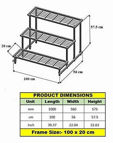 Delight Metal Gardening Stand/Planter Stand
