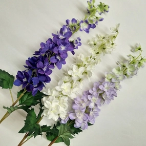 Delphinium Artificial Silk Flower Full Flower Single 87cm Stem DEIPHINIUM0004,dried artificial flower