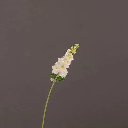 Delphinium Real Touch Artificial Silk Flower 70cm Stem White DELPHINIUM001