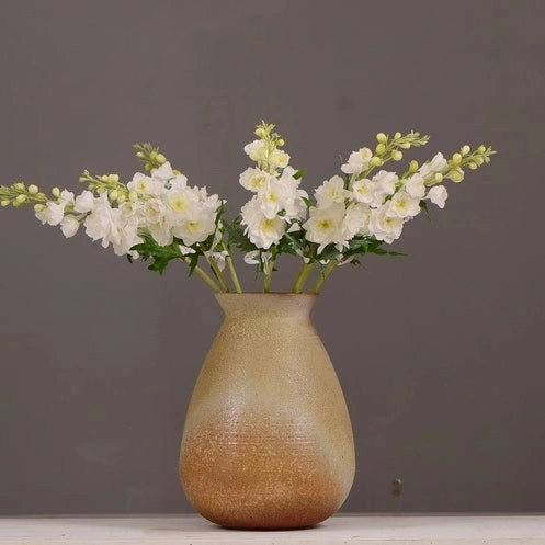 Delphinium Real Touch Artificial Silk Flower 70cm Stem White DELPHINIUM001