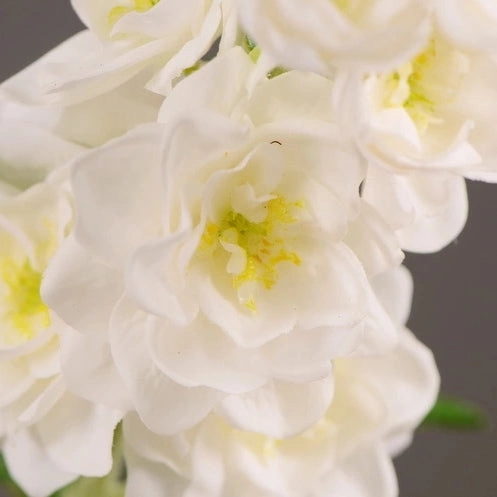 Delphinium Real Touch Artificial Silk Flower 70cm Stem White DELPHINIUM001