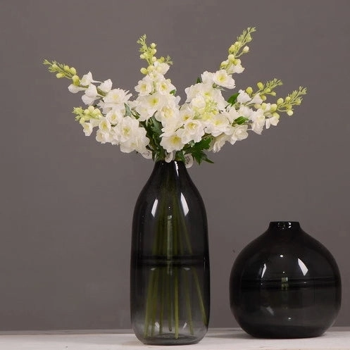 Delphinium Real Touch Artificial Silk Flower 70cm Stem White DELPHINIUM001