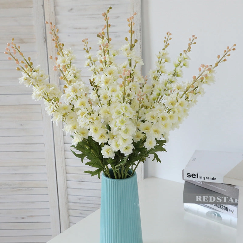 Delphinium with Spray Artificial Silk Flowers 76cm Stem DELPHINIUM004-005