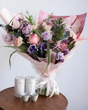 Deluxe Periwinkle Blossom Gift Set,funeral flower decor