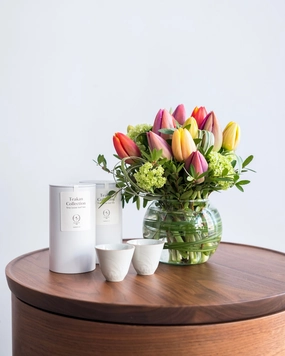 Deluxe Tulip Blossom Gift Set,funeral flower decor