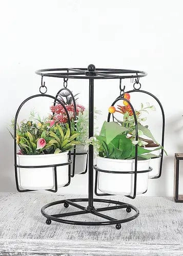 Detachable Round Stand with 4 Planters