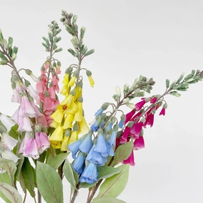 Digitalis Artificial Flower Stem Yellow DIGITALIS001-6,dried artificial flower