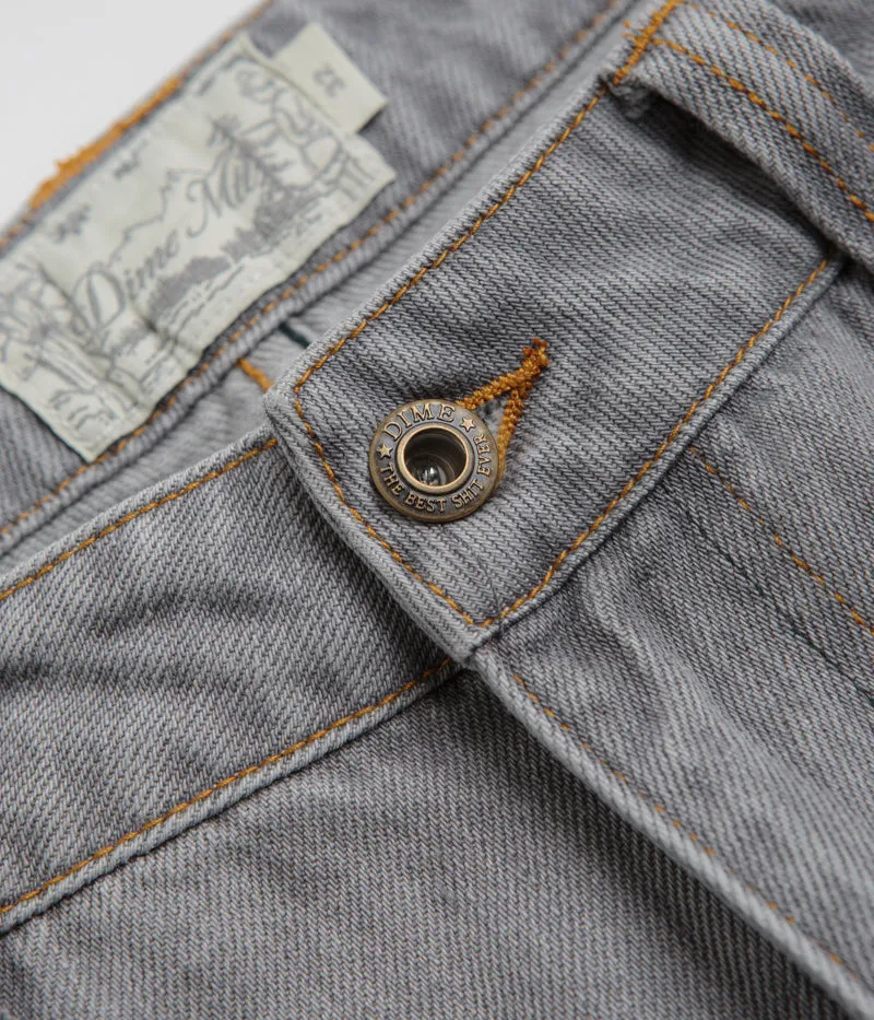Dime Classic Relaxed Jeans - Getönt Sandgestrahltes Grau Dime Clothing