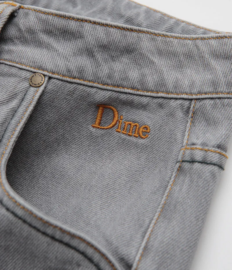 Dime Classic Relaxed Jeans - Getönt Sandgestrahltes Grau Dime Clothing