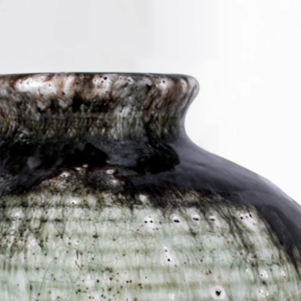 Dipped Crackle Glaze Vase 15cm