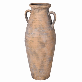 Distressed Large Natural Urn Vase 76cm,hand-painted ceramic vase
