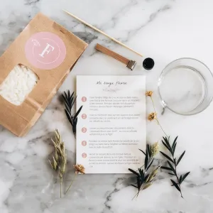 DIY bougie fleurie pot en verre,artificial single flower