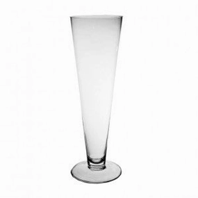 DIY Wedding 16"Clear Pilsner/Cone/Trumpet Vase- TRU1,aesthetic flower vase