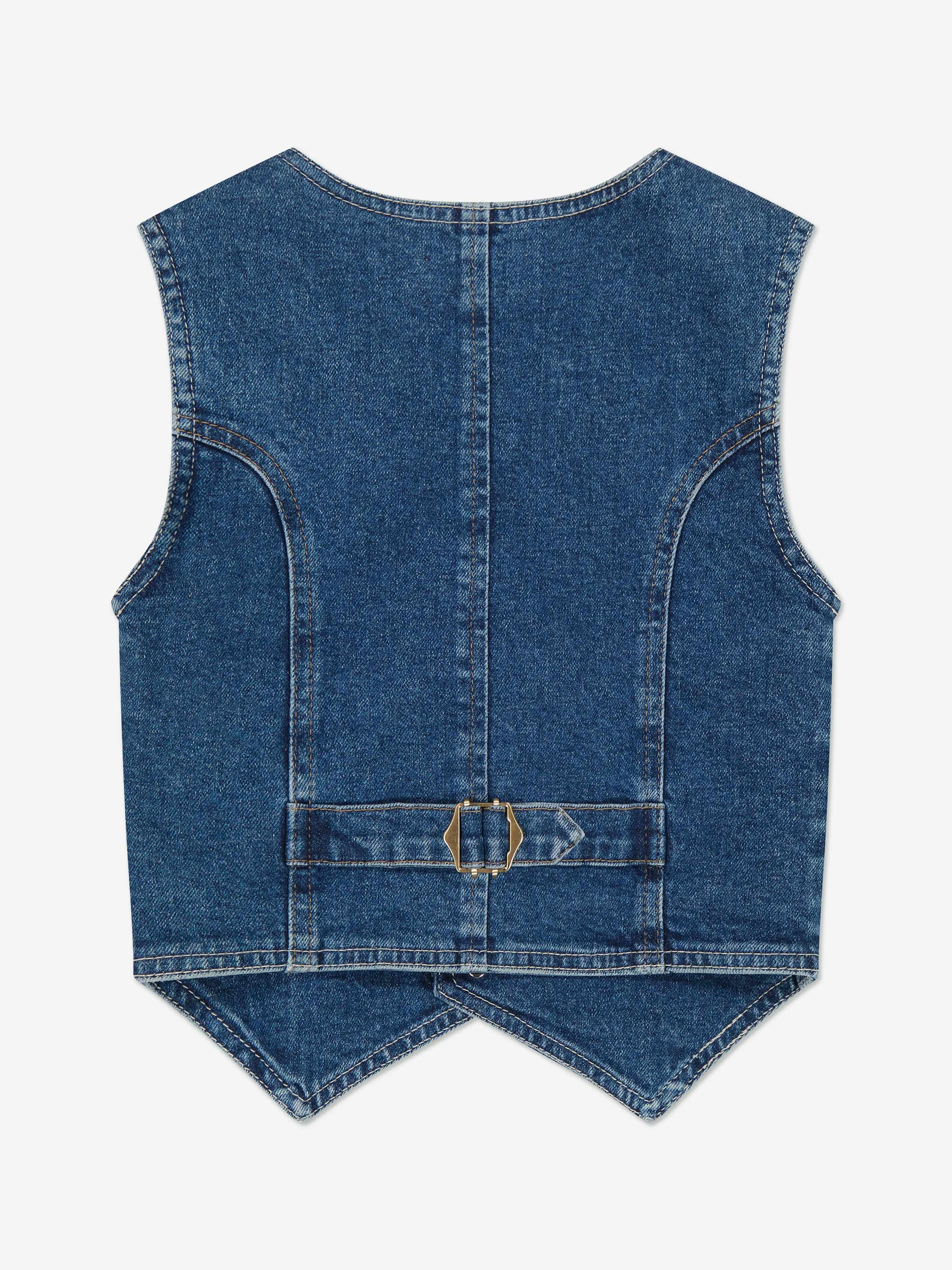 DL1961 Mädchen Zizi Denim Weste in Blau
