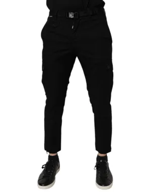Dolce & Gabbana Baumwoll-Stretch Skinny Cargo blaue Herrenjeans