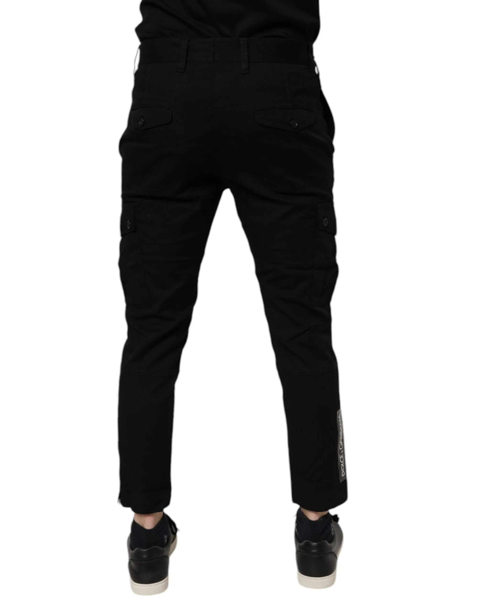 Dolce & Gabbana Baumwoll-Stretch Skinny Cargo blaue Herrenjeans