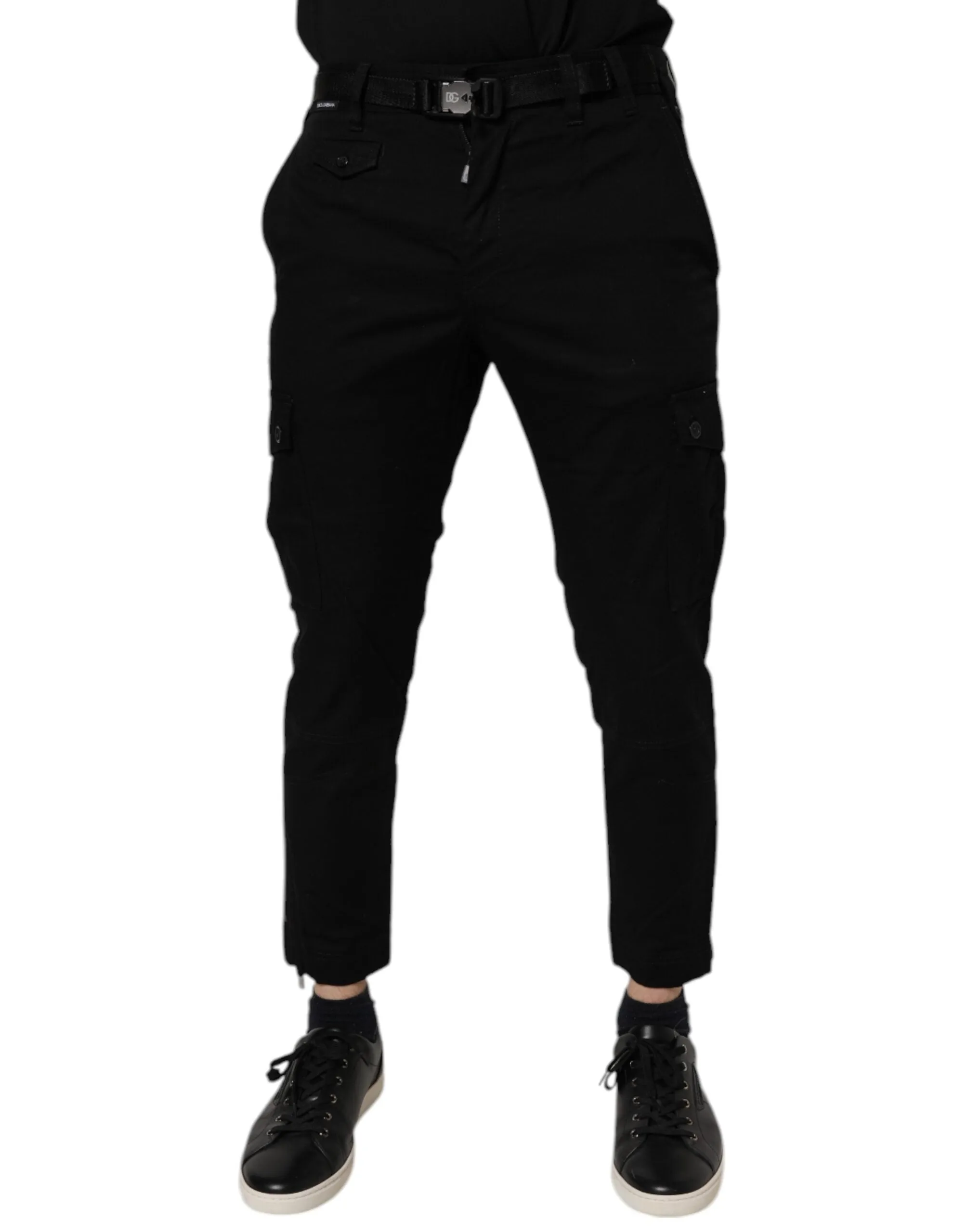 Dolce & Gabbana Baumwoll-Stretch Skinny Cargo blaue Herrenjeans