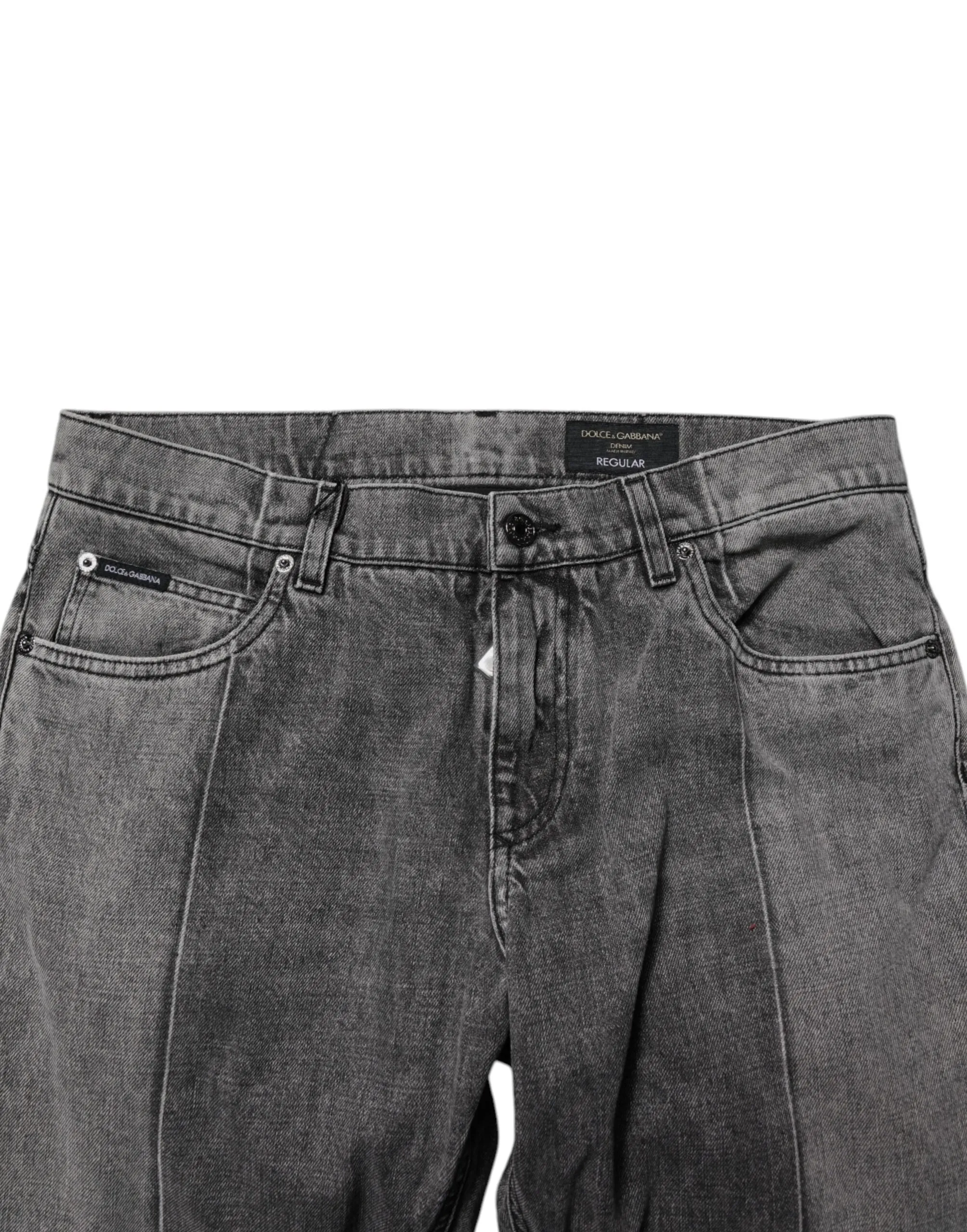 Dolce & Gabbana Zweifarbige Baumwollblaue Herrenjeans