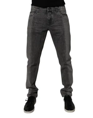 Dolce & Gabbana Zweifarbige Baumwollblaue Herrenjeans