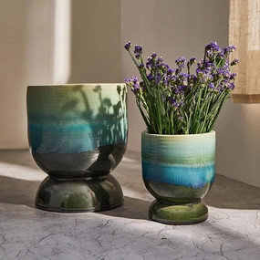 Dove Tail & Elm Elite Ceramic Pot,hand-painted ceramic vase