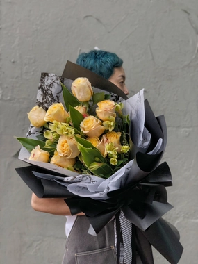 Dozen Yellow Rose Bouquet,mother's day bouquet