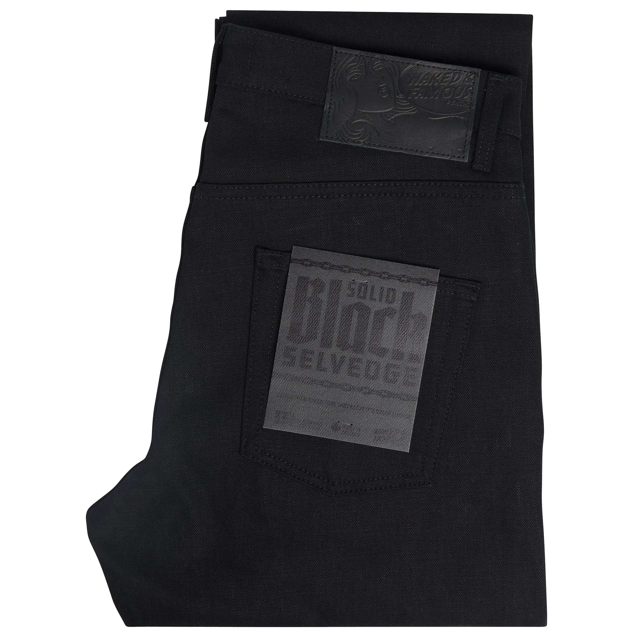 Easy Guy - Solides Schwarz Selvedge