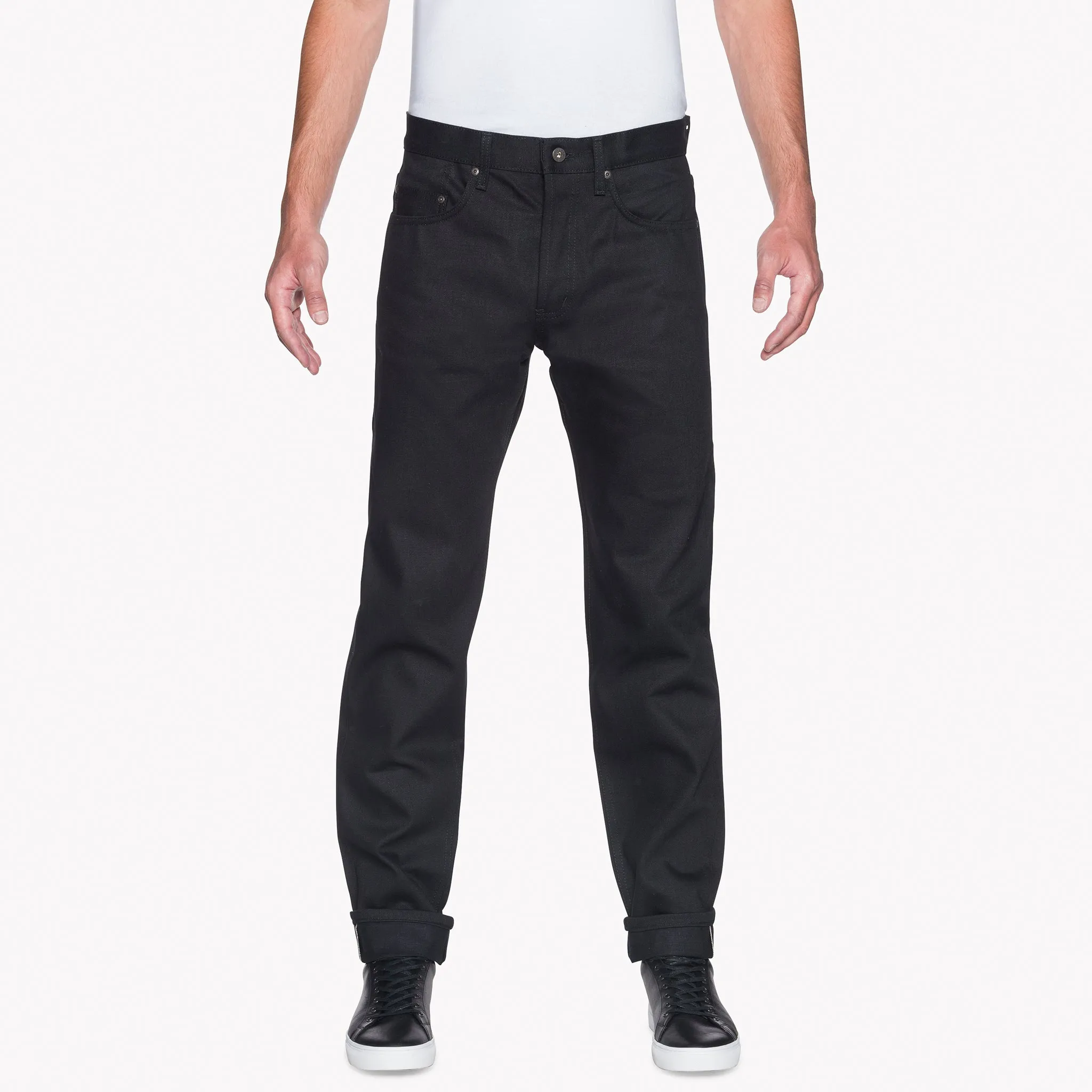 Easy Guy - Solides Schwarz Selvedge