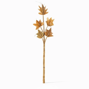 Elara Decorative leaf,hand-painted ceramic vase