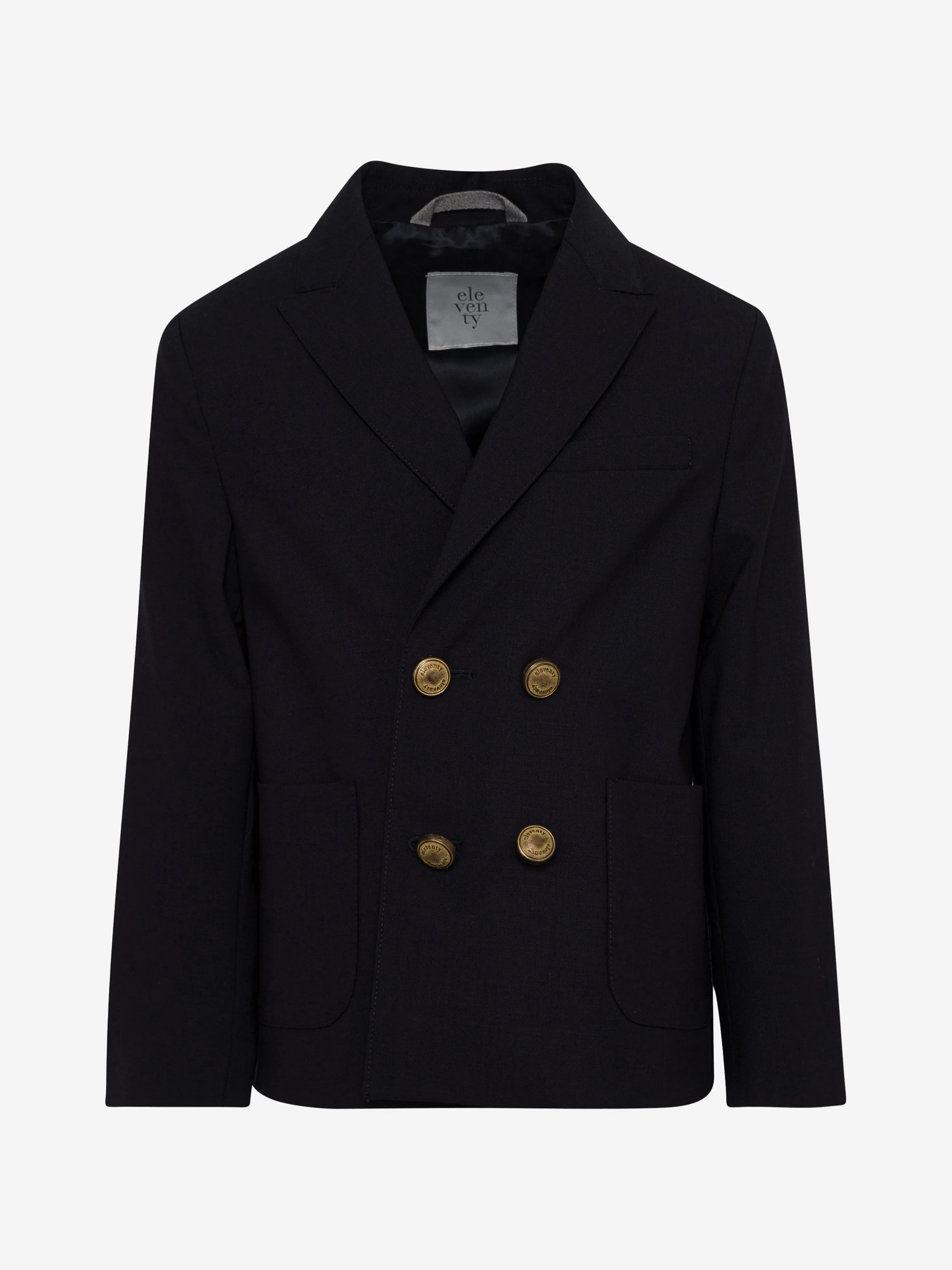 Eleventy Boys Wollanzug Jacke in Marineblau